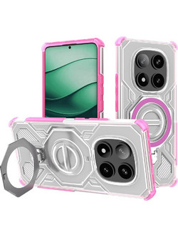 Techsuit Carbon Shield Pro Back Cover Pink Transparent (Xiaomi Redmi Note 14 Pro 5G / Poco X7)