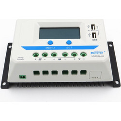Ρυθμιστής φόρτισης πάνελ Solar 30A 12/24V USB VS3024AU Epsolar