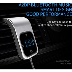 Ασύρματο Bluetooth Handsfree MP3 Player Aυτοκινήτου 5V 2.4A USB LCD BC39