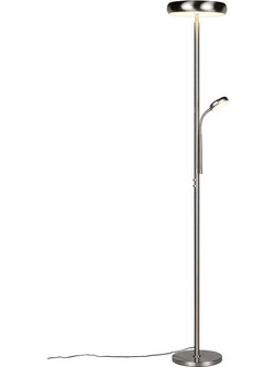 Φωτιστικό Δαπέδου Με Τηλεχειριστήριο Palermo R45741107 Φ28x183cm 2xDim Led 2500/380lm 23/4,5W Nickel RL Lighting