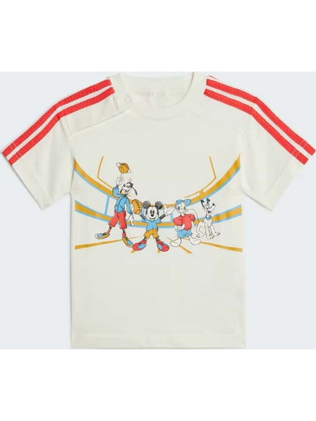 Adidas X Disney Mickey Mouse Tee Off White/Bright Red/Multicolor
