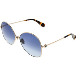 Max Mara MM0034 32W Γυναικεία Γυαλιά Ηλίου Στρογγυλά Μεταλλικά Χρυσά με Μπλε Degradee Φακό