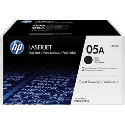 HP 05A Black Toner 2pcs CE505D