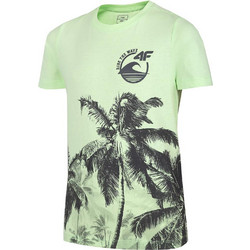 4F Παιδικό T-Shirt Κοντομάνικο Πράσινο Mint HJL22-JTSM013-72S