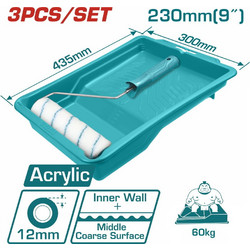 Total Σετ Ρολό με Σκαφάκι 230mm THT81122301