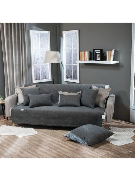 Teoran Ριχτάρι Πολυθρόνας 180x150cm Solid 304 52010472 Grey-Blue