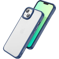 Hoco Golden Shield Frosted Back Cover Blue (iPhone 14 Pro)