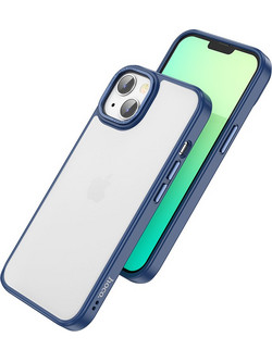 Hoco Golden Shield Frosted Back Cover Blue (iPhone 14 Pro)