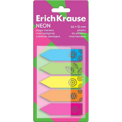 Σελιδοδείκτες Πλαστικοί ErichKrause Pastel 44x12mm Neon 100sheets 5 colors 63663