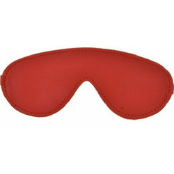 Vegan Leather Blindfold Mask Red