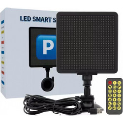 LED Smart Screen Pixel Οθόνη για το Πίσω Τζάμι του Αυτοκινήτου με Βεντούζα Στήριξης