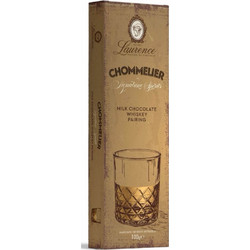 Chommelier πικάντικης σοκολάτας γάλακτος με καπνιστό αμύγδαλο Whiskey Pairing Θεσσαλονίκης Laurence 100g