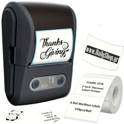 Mini Ασπρόμαυρος Εκτυπωτής Θερμικός Barcode Label Printers 20-57mm 203DPI OEM
