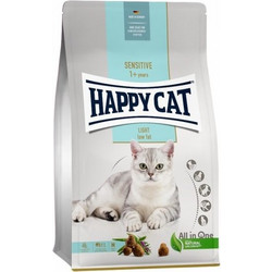 Happy Cat Adult Sensitive Light & Low Fat with Poultry & Salmon 10kg