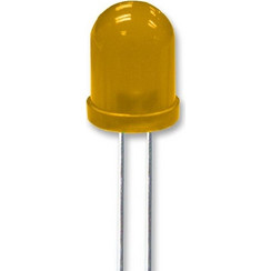 LED Diffused 10mm Κίτρινο T-3