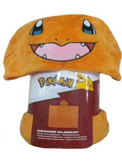 Pokemon Coral Hooded Blanket Charmander 120 x 150 cm - CB611591