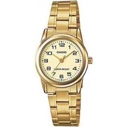 Casio Γυναικείο Ρολόι με Χρυσό Μεταλλικό Μπρασελέ LTP-V001G-9B
