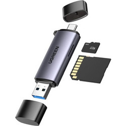 Ugreen CM185 Card Reader OTG USB-C & USB-A 3.2 Gen 1 για SD / microSD