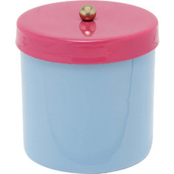 Δοχείο Αποθήκευσης Double Funky PT4313LB 10x11x12cm Soft Blue-Bright Pink Present Time Μέταλλο