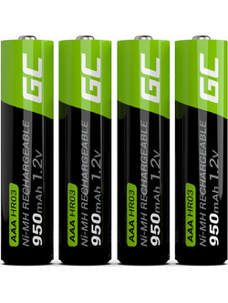 Green Cell Rechargeable HR03 AAA 950mAh 4τμχ