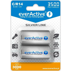 everActive Silver Line Rechargeable C 3500mAh 2τμχ