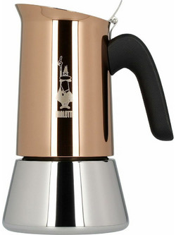 Bialetti New Venus Copper Cafe Μπρίκι Espresso 4Cups Μπρονζέ