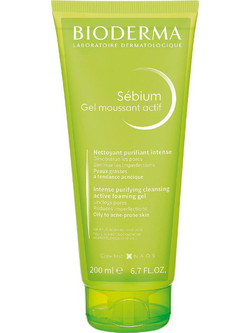 Bioderma Sebium Gel Moussant Actif Intense Αφρός Καθαρισμού Προσώπου για Ακμή 200ml