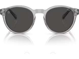 Polo PH4192 541387 Ανδρικά Γυαλιά Ηλίου Στρογγυλά Κοκάλινα Μαύρα με Μαύρο Polarized Φακό