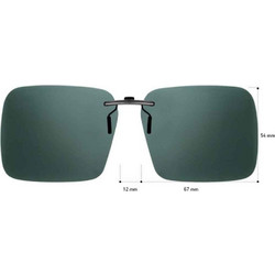Sunglasses CLIP ON ΓΙΑ ΚΟΚΑΛΙΝΟ ΚΑΙ ΜΕΤΑΛΛΙΚΟ ΣΚΕΛΕΤΟ 12775/G-15/60