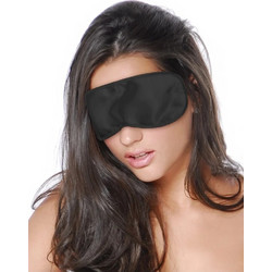 Satin Soft Eye Mask with Elastic, Eye Mask - Black