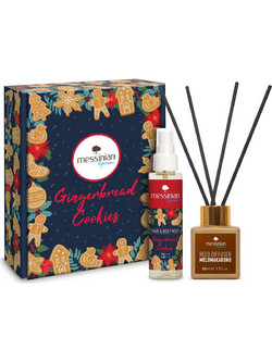 Messinian Spa Χριστουγεννιάτικο Δώρο - Spread the Scent (Reed Diffuser Melomakarono 50ml + Mist Gingerbread Cookies 100ml)