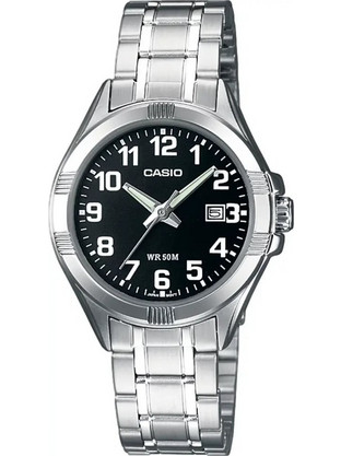Casio Γυναικείο Ρολόι με Ασημί Μεταλλικό Μπρασελέ LTP-1308D-1BVEF