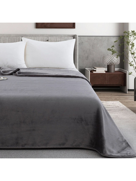 Κουβέρτα Zurigo μονή Γκρι 160x240cm Liolios Home 2800