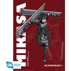 ATTACK ON TITAN Αφίσα S4 Mikasa (52x38cm)
