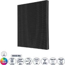 NEOWALL 41025 Module για Οθόνες Video Wall 25x25cm 64x64px P3.91 LED 45W 3840Hz 4096 Dots 1900cd/m Nits DC 5V Εσωτερικού Χώρου IP31 Full Color S1/16 14Bits - Kinglight SMD2121 - Δεξί - Μ25 x Π1.2 x Υ2