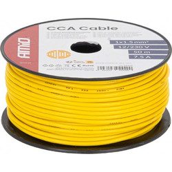 Amio Amio - Μονόκλωνο Καλώδιο Εγκατάστασης CCA 1x1,5mm 50m - 7,5A / 12-230V - 1 τεμ. (04449/AM)