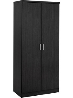 HomeMarkt Δίφυλλη Ντουλάπα Ρούχων Zebrano 80x43x181cm HM368.01