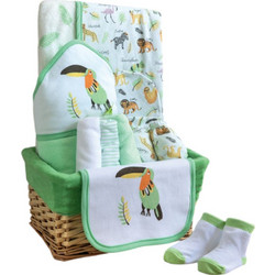 Palamaiki Σετ Δώρου για Νεογέννητο Αγόρι New Baby NB0149 Λευκό Πράσινο 11τμχ