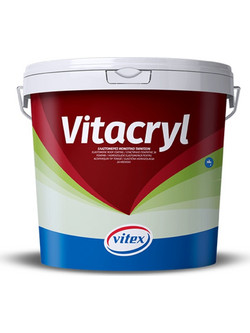 Vitex Vitacryl Επαλειφόμενο Ακρυλικό Μονωτικό Ταράτσας Λευκό 10lt