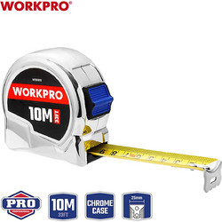 ΜΕΤΡΟ ΡΟΛΟ WORKPRO. (PROFI) 10mx25mm ΜΕΤΑΛΛΙΚΟ WP261013 (ΚΑΡΤΕΛΑ)