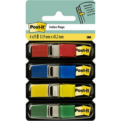 Σελιδοδείκτες 3M Post-It 11,9 x 43,1 mm 4 x 35 Τεμάχια Standard Colours