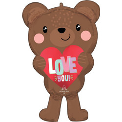 Lion Μπαλόνι Foil Σχήμα Αρκουδάκι Satin Love Bear (A4509801)