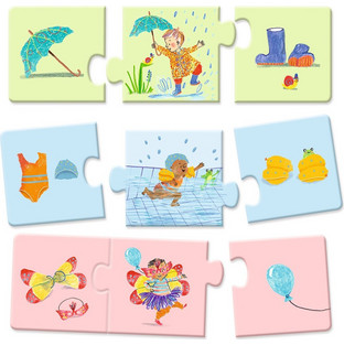 Παιδικό Puzzle Djeco Καθημερινές Δραστηριότητες 8x3 Κομμάτια