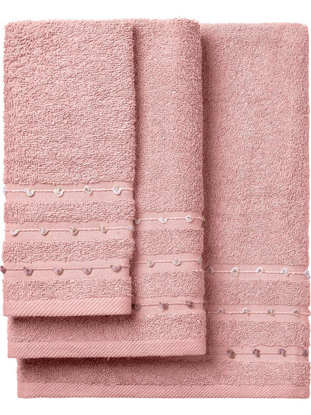 Beauty Home Σετ πετσέτες Art 3462 Σετ 3τμχ Ροζ