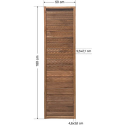 Ξύλινο διαχωριστικό καφασωτό 50x180cm Tesias Group