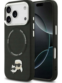 Karl Lagerfeld Karl & Choupette Pins Magsafe Case για iPhone 17 Pro Max - Μαύρο