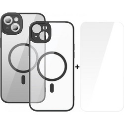 Baseus MagSafe Frame Back Cover Transparent Black (iPhone 14 Plus)