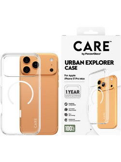 Διάφανη Θήκη CARE by Panzerglass Urban Explorer με White MagSafe για iPhone 17 Pro Max