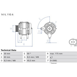 Bosch Γεννήτρια - 0 986 082 940