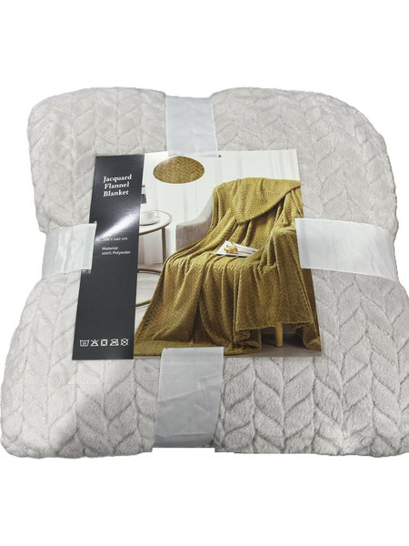 Κουβέρτα 220x240 Υπέρδιπλη 320gsm Fleece Palatex Tango- Powder